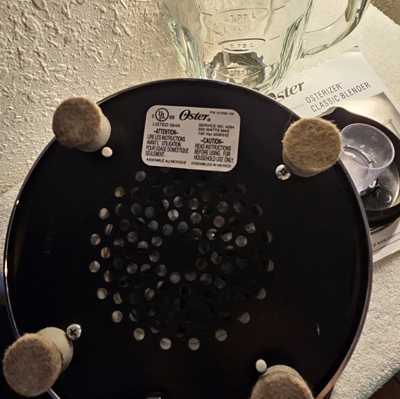 Vintage Osterizer Oster Classic Blender 564A  Beehive Excellent 600W Instruction - Picture 6 of 6